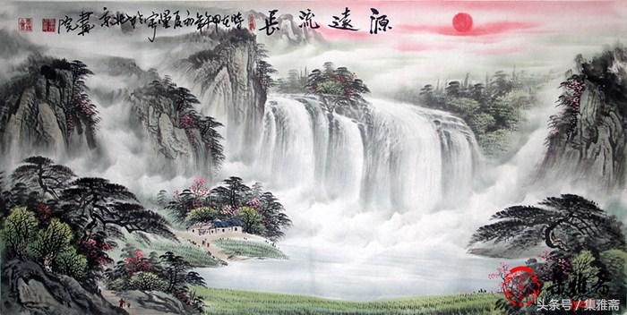 客厅挂山水画风水|客厅挂什么画好？山水画装饰风水小户型