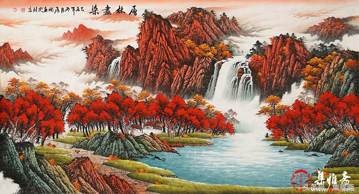 客厅挂山水画风水|客厅挂什么画好？山水画装饰风水小户型