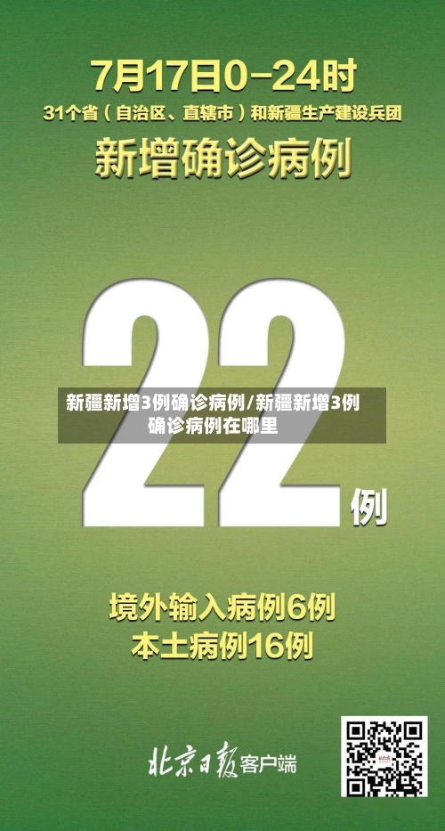 新疆新增3例确诊病例/新疆新增3例确诊病例在哪里-第3张图片