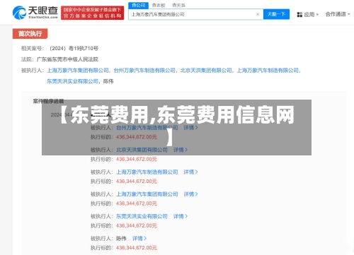 【东莞费用,东莞费用信息网】