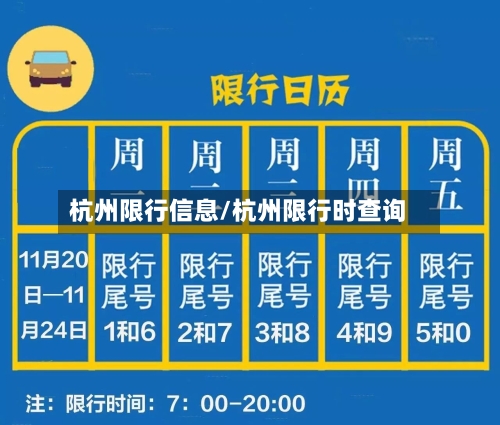 杭州限行信息/杭州限行时查询-第2张图片