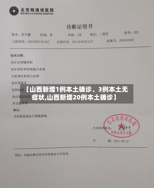 【山西新增1例本土确诊	、3例本土无症状,山西新增20例本土确诊】-第2张图片