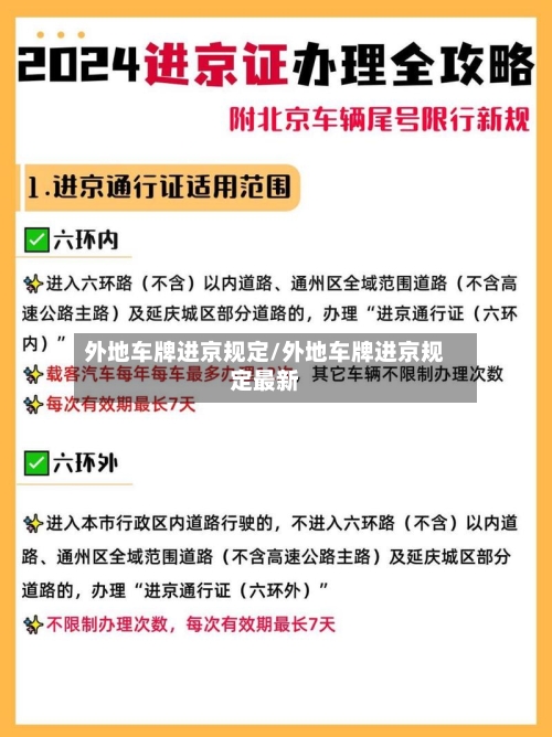 外地车牌进京规定/外地车牌进京规定最新-第3张图片