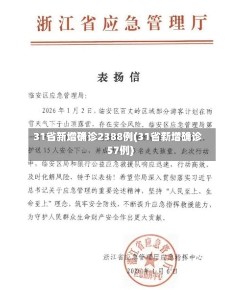 31省新增确诊2388例(31省新增确诊57例)