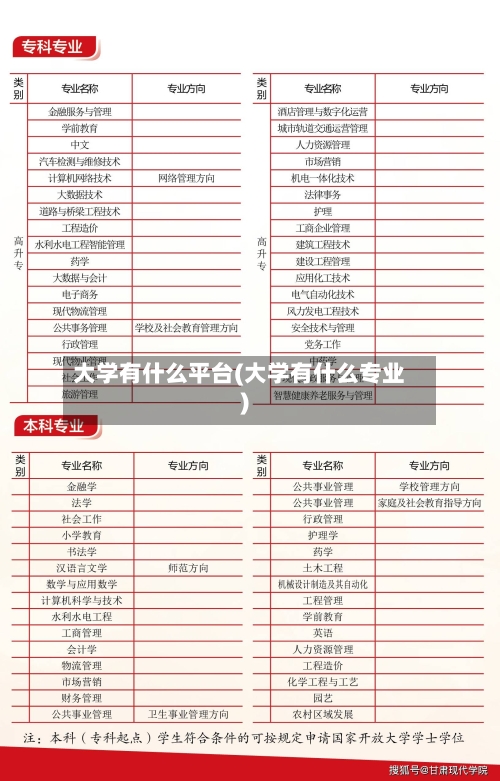 大学有什么平台(大学有什么专业)