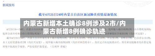 内蒙古新增本土确诊8例涉及2市/内蒙古新增8例确诊轨迹-第2张图片