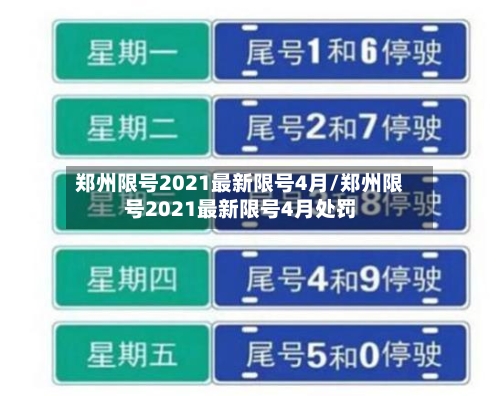 郑州限号2021最新限号4月/郑州限号2021最新限号4月处罚-第2张图片